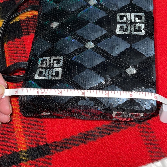 🍎 SOLD 🍎Givenchy Mini tote bag excellent condition silver n black sequins. - Picture 11 of 11